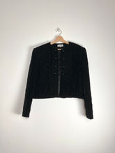 将图片加载到图库查看器，Black quilted blazer
