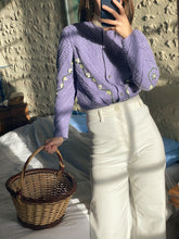 Charger l&#39;image dans la galerie, Vintage lilac cardigan
