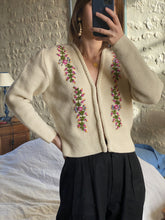 将图片加载到图库查看器，Vintage embroidery cardigan
