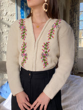 将图片加载到图库查看器，Vintage embroidery cardigan
