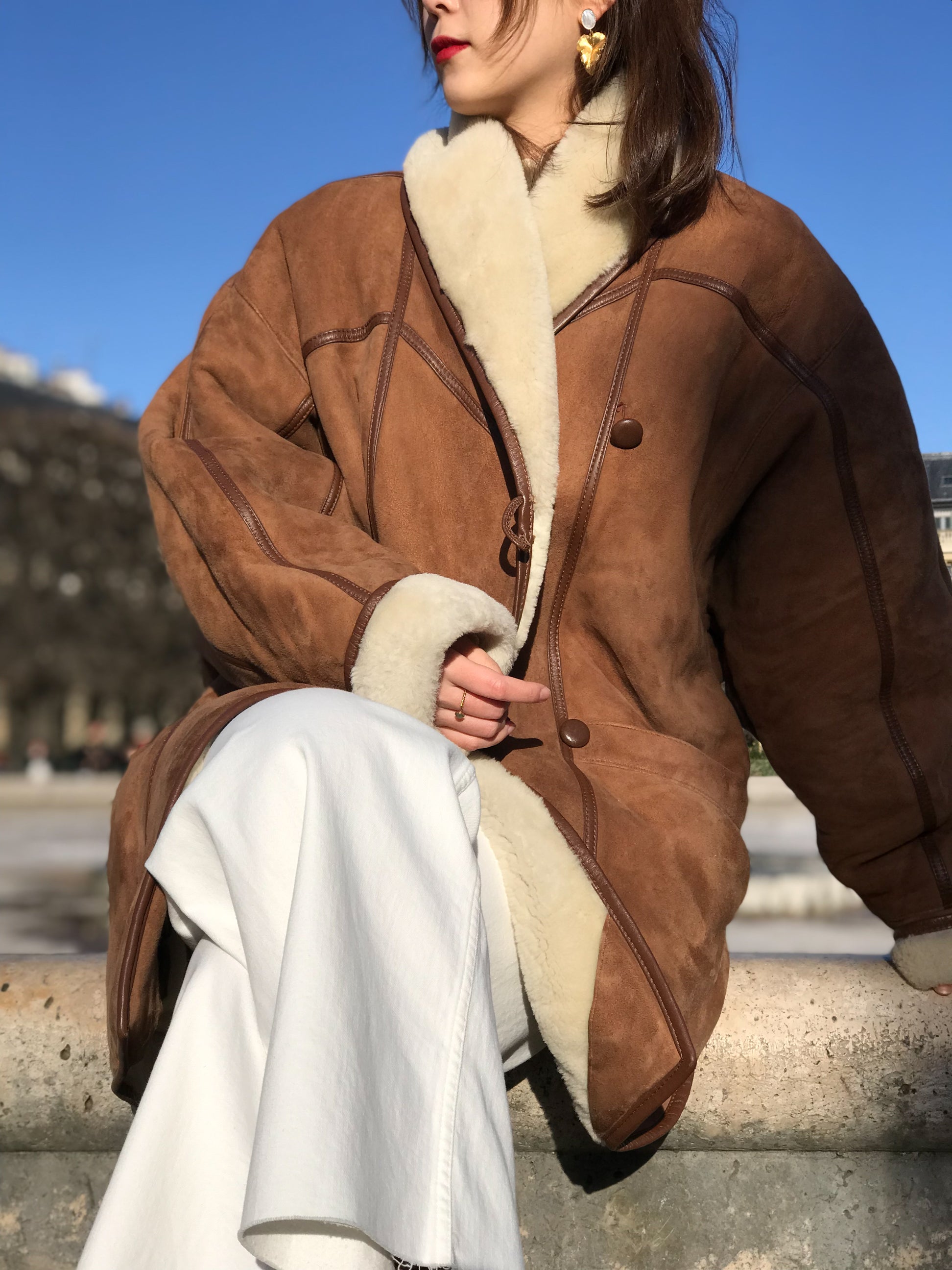 Vintage sheepskin coat