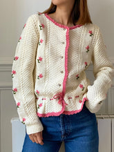 Charger l&#39;image dans la galerie, Vintage Austrian cardigan Pink
