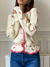 Charger l&#39;image dans la galerie, Vintage Austrian cardigan Pink
