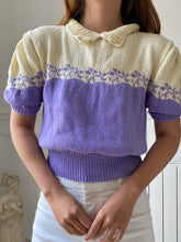 Charger l&#39;image dans la galerie, PRE-ORDER Hand knitted purple pullover
