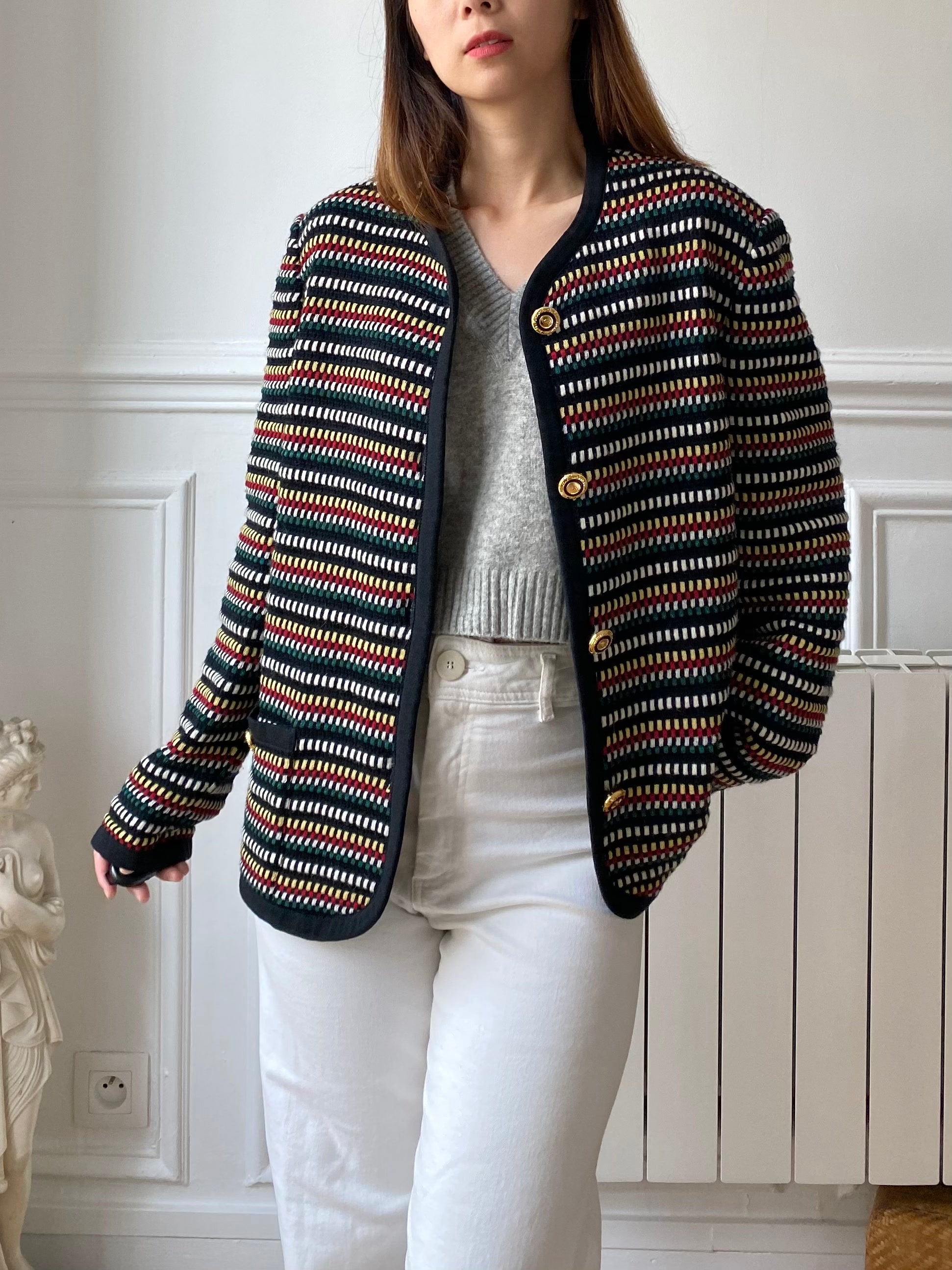 Gilet multicolore 70s