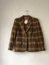 Charger l&#39;image dans la galerie, Blazer tweed marron 80s
